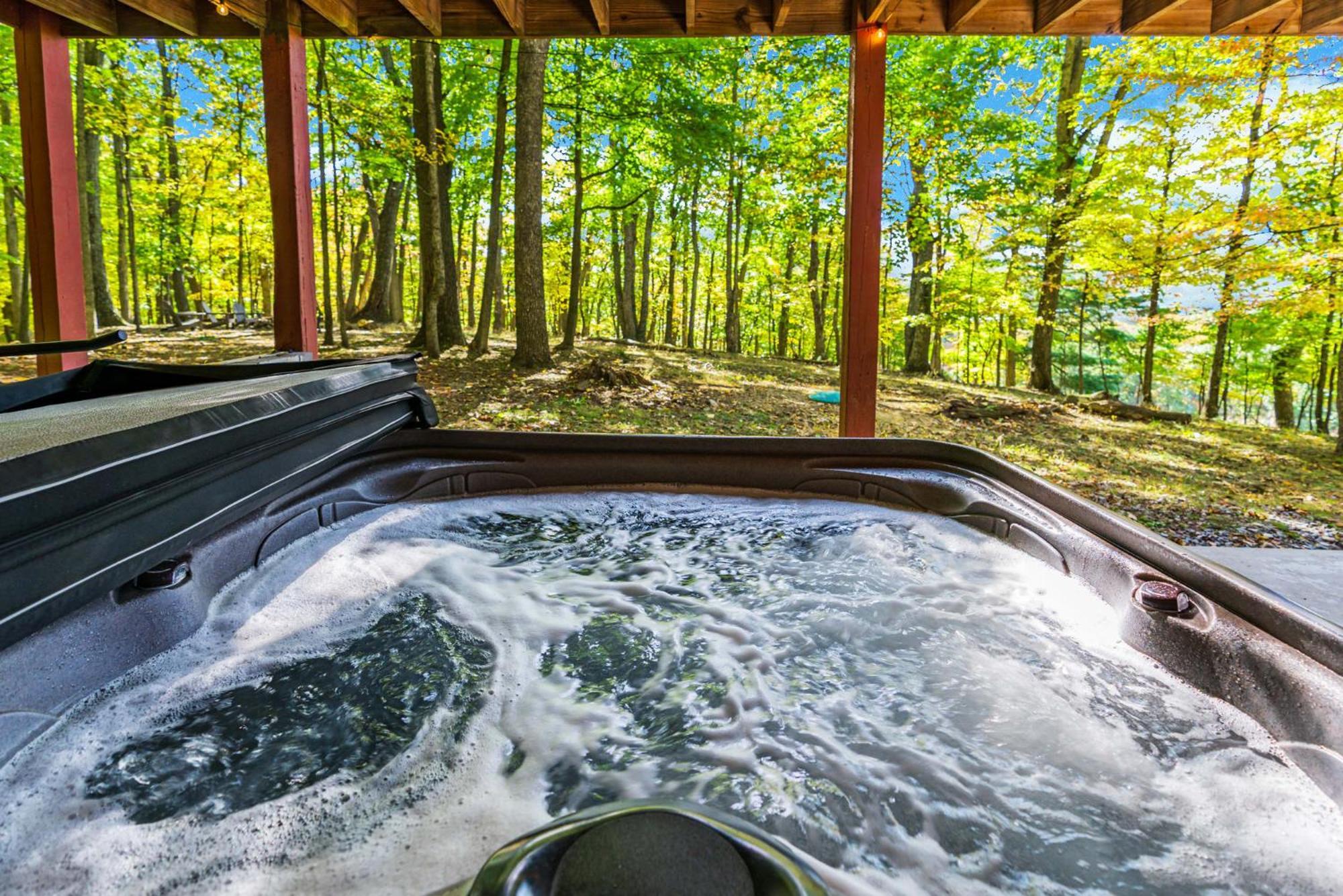 Hot Tub, Large Deck, Wifi, Fire Pit At Chalet Cabin Morton Grove 外观 照片