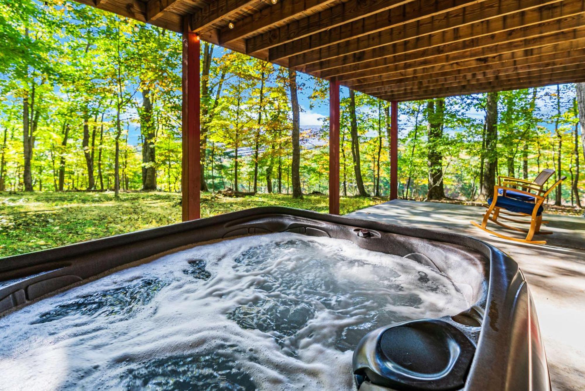 Hot Tub, Large Deck, Wifi, Fire Pit At Chalet Cabin Morton Grove 外观 照片